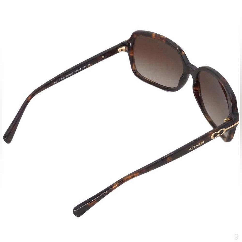 Coach HC 8116 Blair Tortoise Sunglasses Brown Gradient Lens w/ Case NWOT - Picture 2 of 11